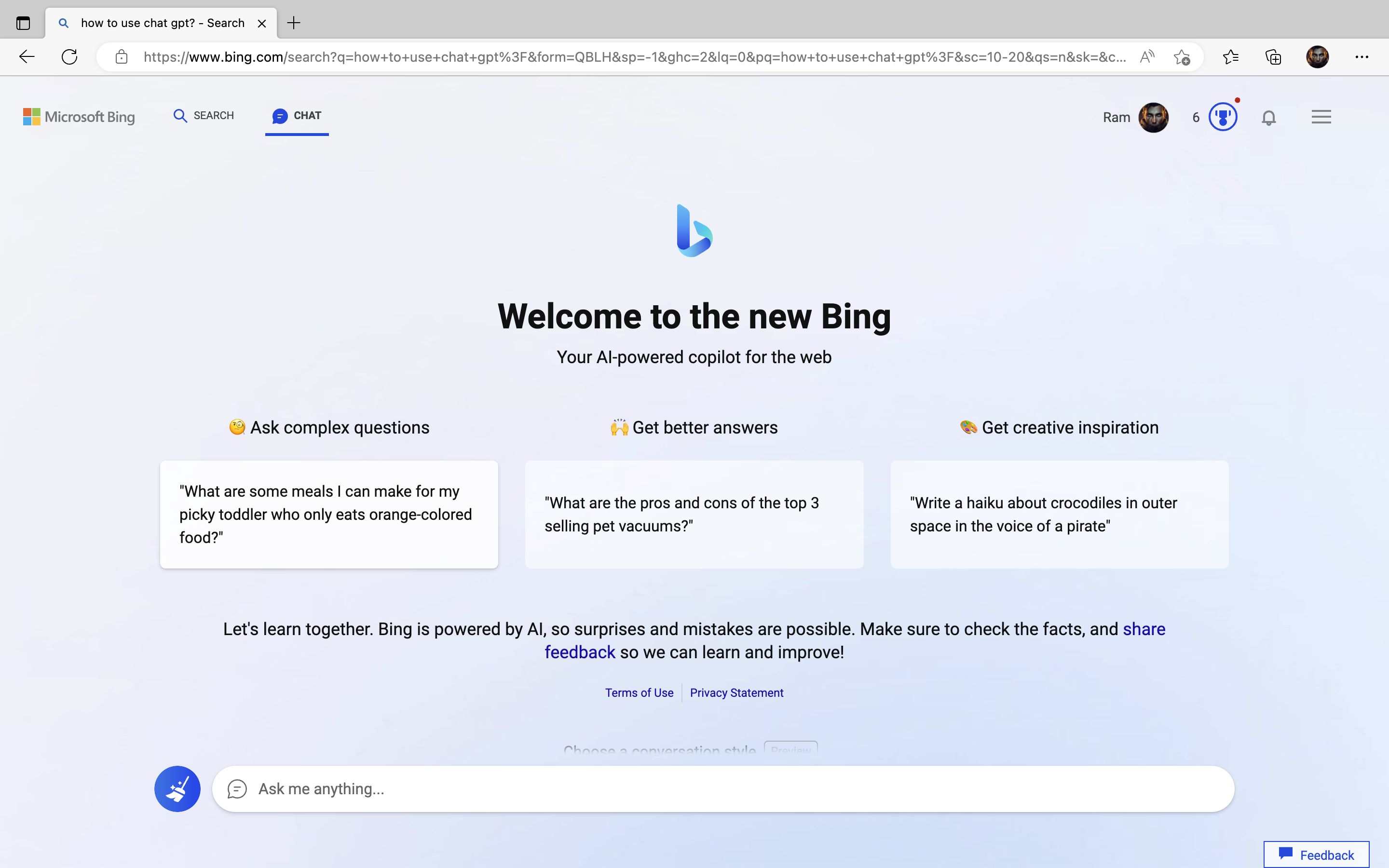 How to use the new Bing with ChatGPT — and what you can do with it